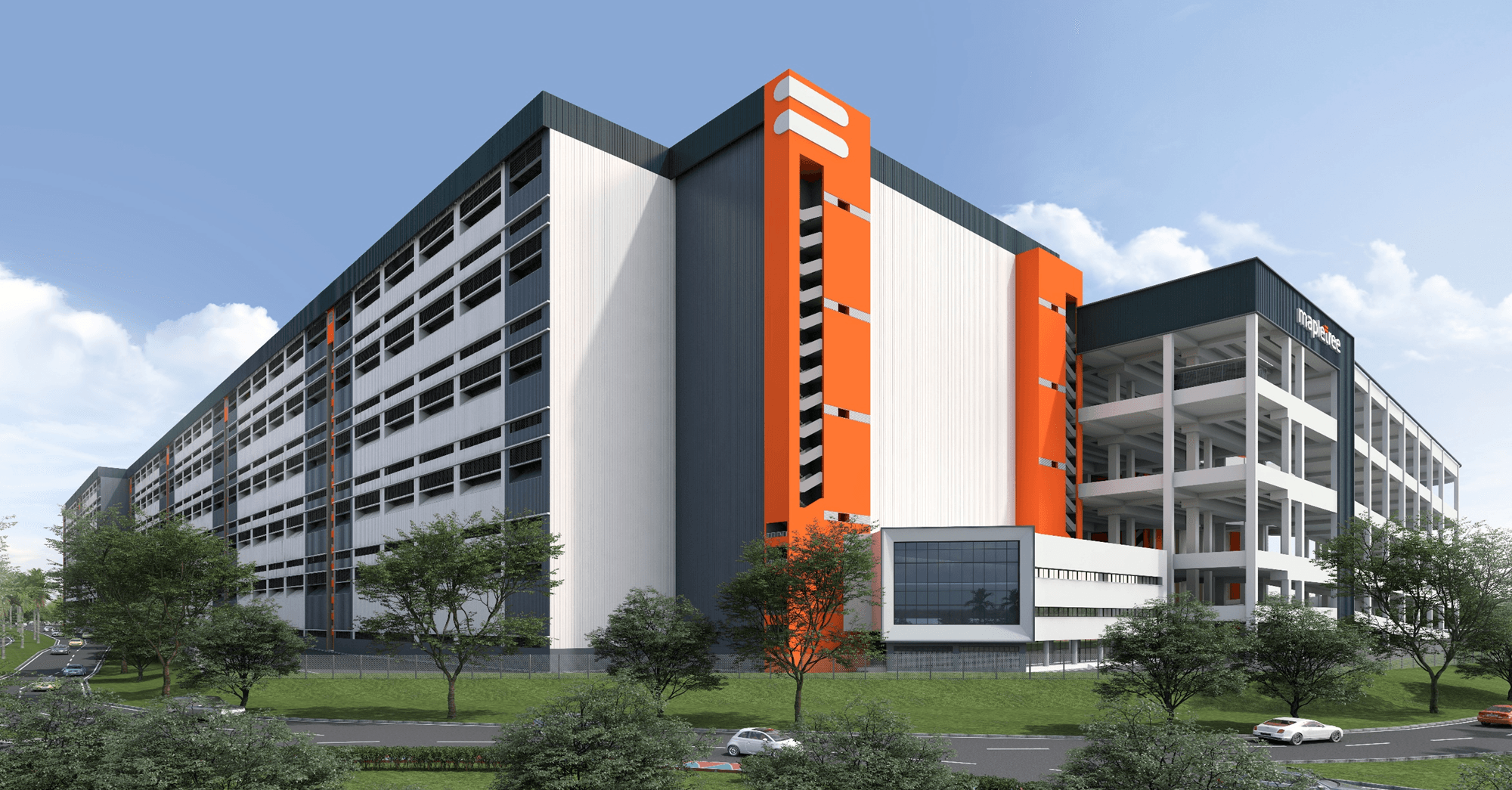 Artist's impression of a logistics asset in Malaysia