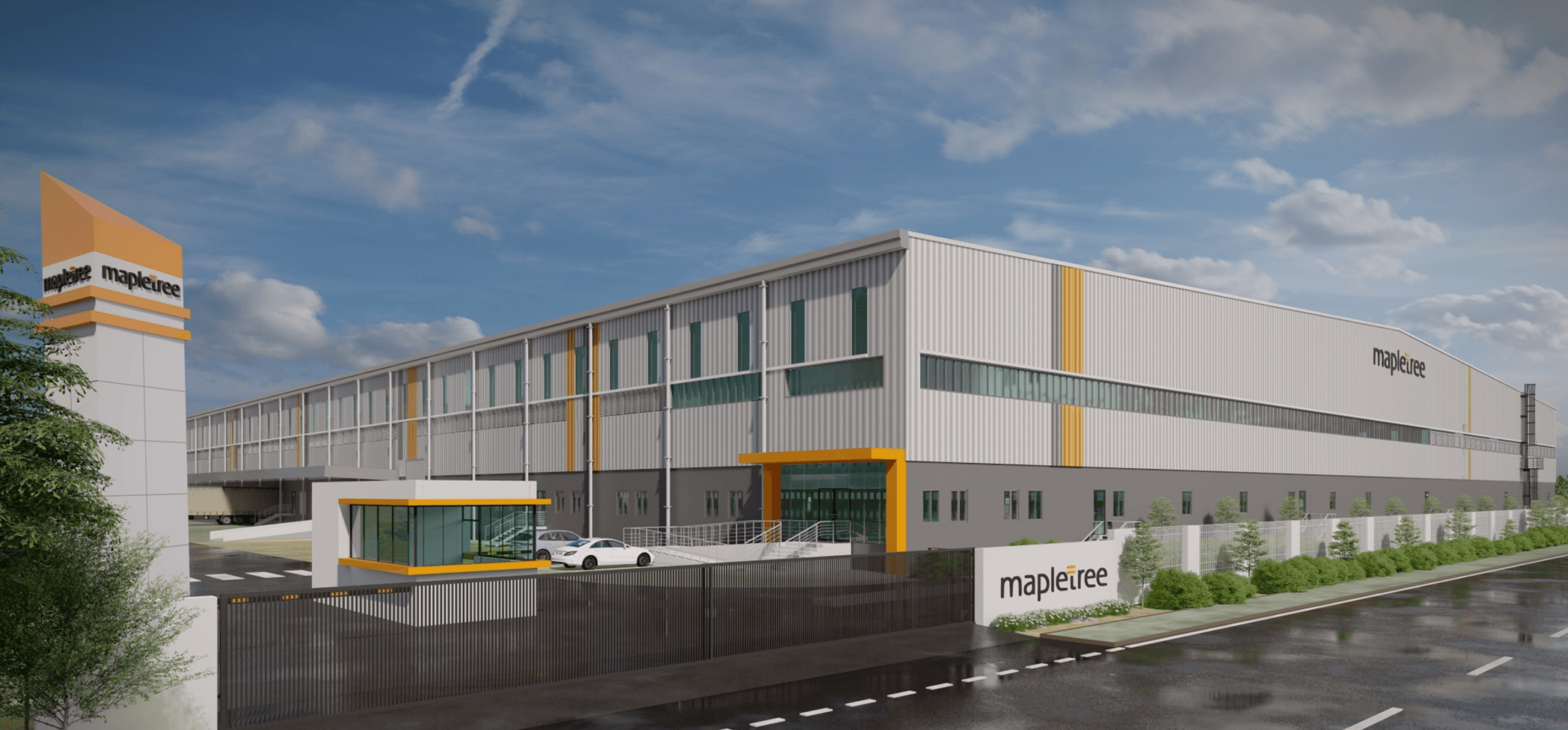 Artist's impression of a logistics asset in India